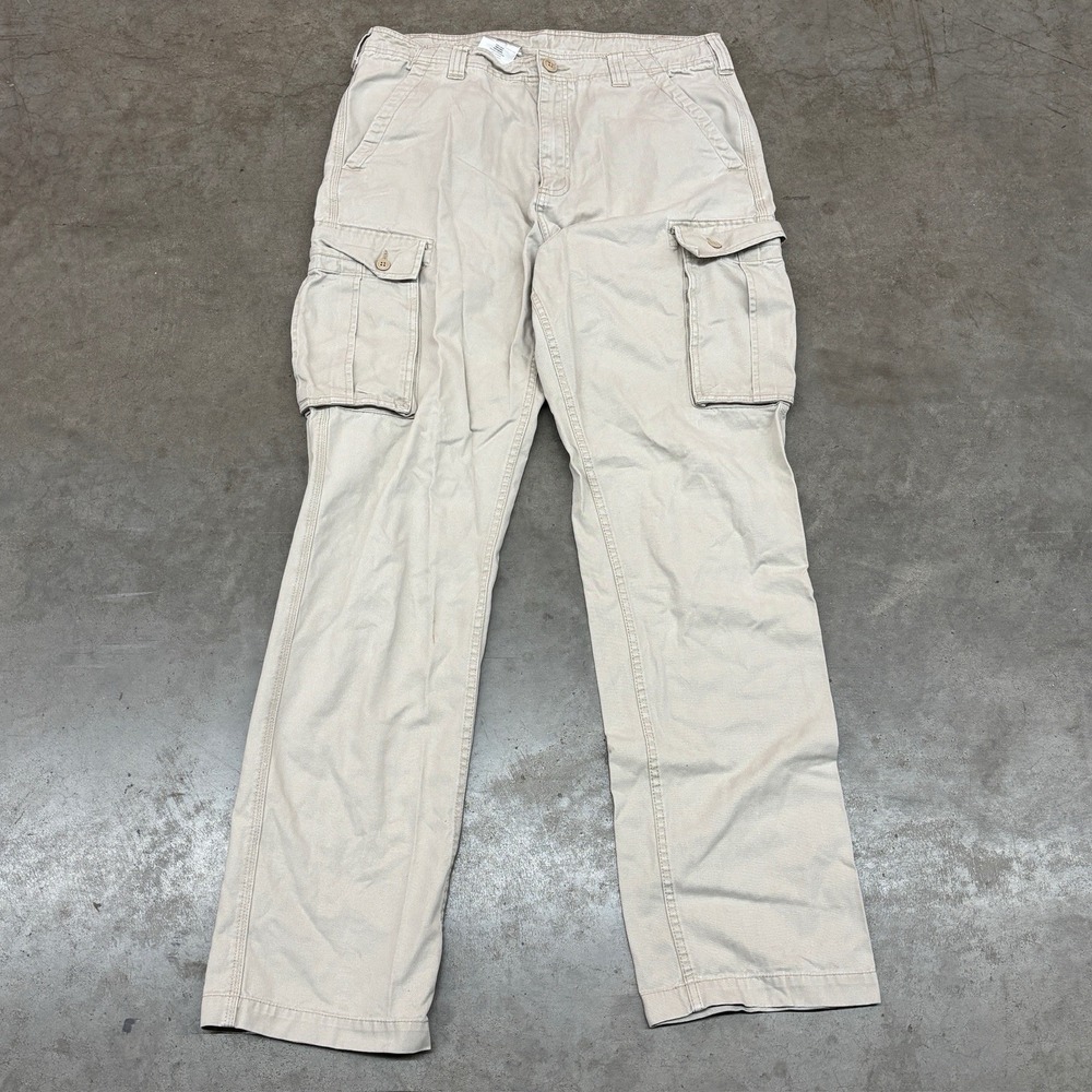 Carhartt B355 Beige Carpenter Pants Men's 36x36 Relaxed Fit Vintage